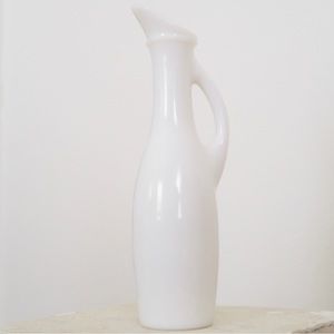 Vintage Mini Milk Glass Pitcher Vase/Bud Vase